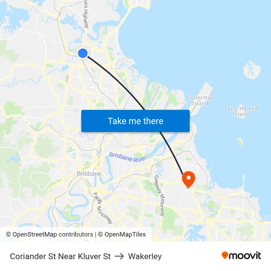 Coriander St Near Kluver St to Wakerley map