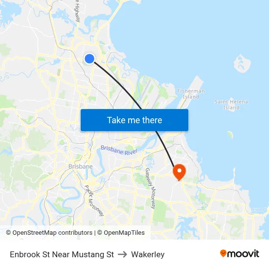 Enbrook St Near Mustang St to Wakerley map