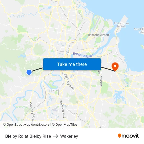Bielby Rd at Bielby Rise to Wakerley map