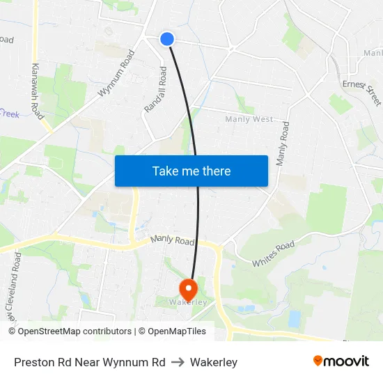 Preston Rd Near Wynnum Rd to Wakerley map