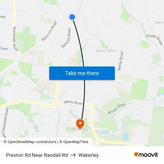 Preston Rd Near Randall Rd to Wakerley map