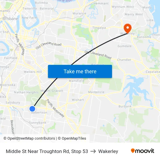 Middle St Near Troughton Rd, Stop 53 to Wakerley map