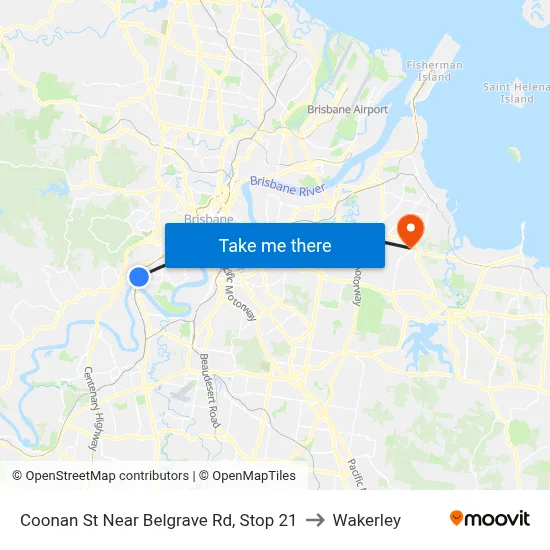 Coonan St Near Belgrave Rd, Stop 21 to Wakerley map