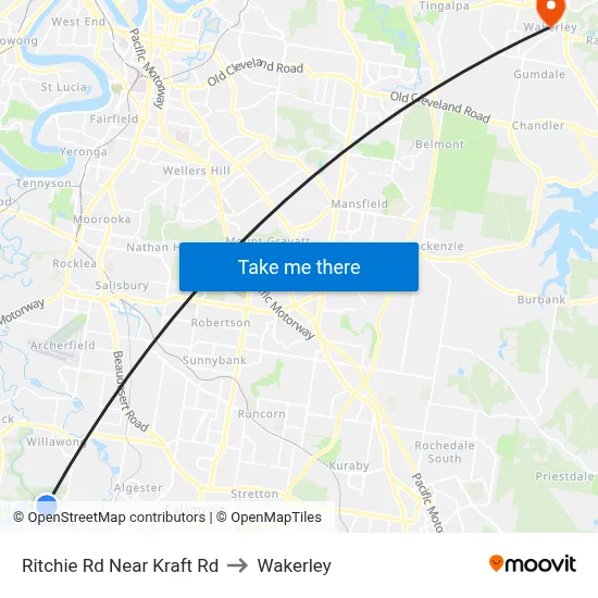 Ritchie Rd Near Kraft Rd to Wakerley map
