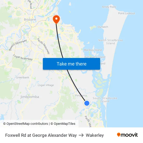 Foxwell Rd at George Alexander Way to Wakerley map