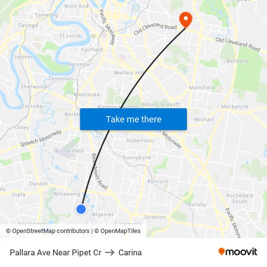 Pallara Ave Near Pipet Cr to Carina map