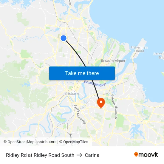 Ridley Rd at Ridley Road South to Carina map