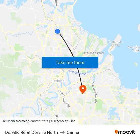 Dorville Rd at Dorville North to Carina map