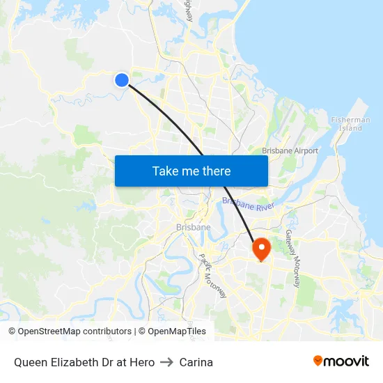 Queen Elizabeth Dr at Hero to Carina map