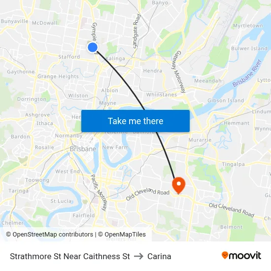 Strathmore St Near Caithness St to Carina map