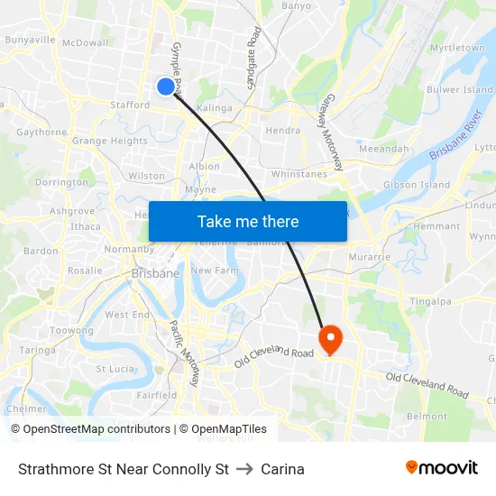 Strathmore St Near Connolly St to Carina map