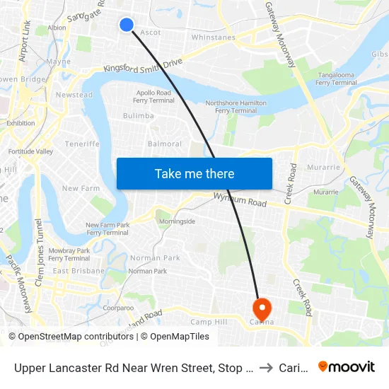 Upper Lancaster Rd Near Wren Street, Stop 25 to Carina map