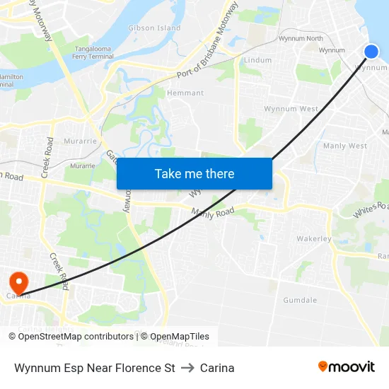 Wynnum Esp Near Florence St to Carina map