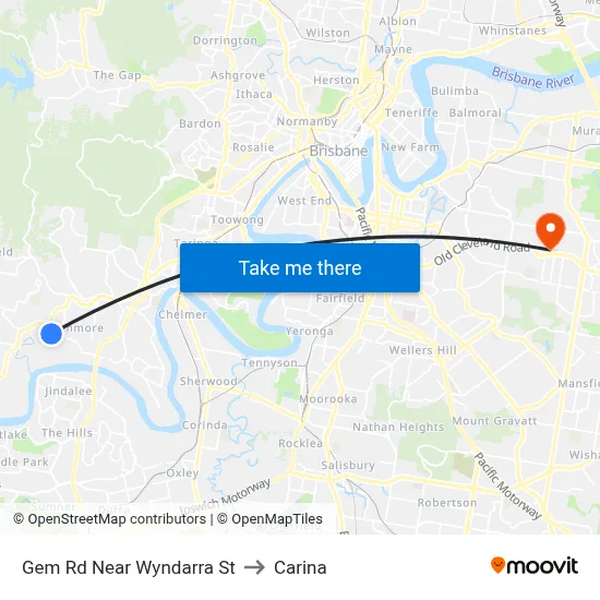 Gem Rd Near Wyndarra St to Carina map