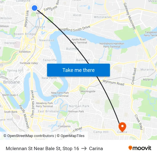 Mclennan St Near Bale St, Stop 16 to Carina map