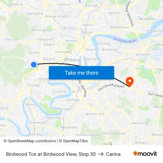 Birdwood Tce at Birdwood View, Stop 30 to Carina map