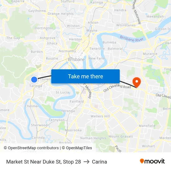 Market St Near Duke St, Stop 28 to Carina map