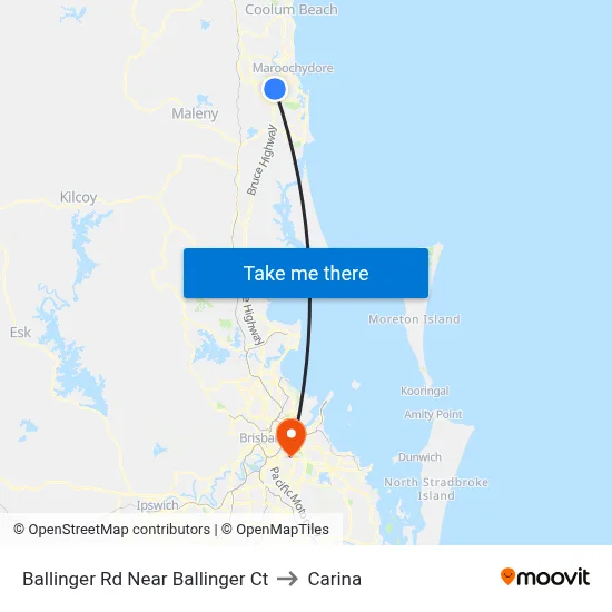 Ballinger Rd Near Ballinger Ct to Carina map
