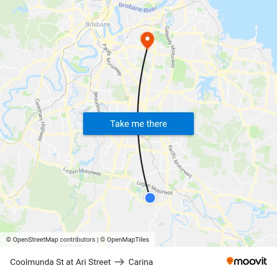 Coolmunda St at Ari Street to Carina map