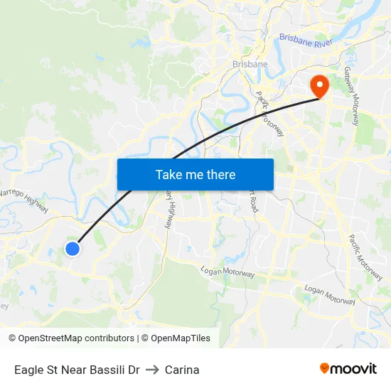 Eagle St Near Bassili Dr to Carina map