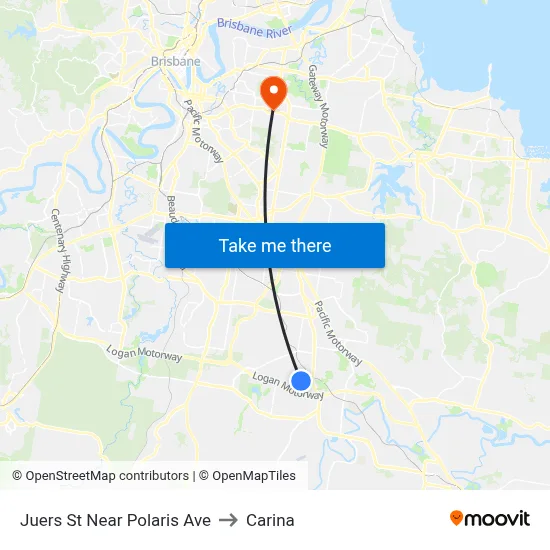 Juers St Near Polaris Ave to Carina map