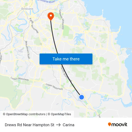 Drews Rd Near Hampton St to Carina map