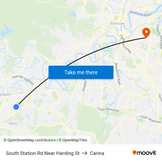 South Station Rd Near Harding St to Carina map