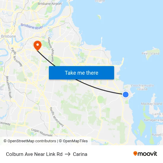 Colburn Ave Near Link Rd to Carina map