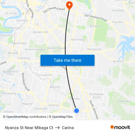 Nyanza St Near Mikaga Ct to Carina map