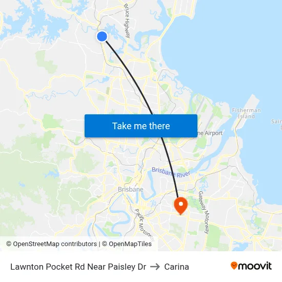 Lawnton Pocket Rd Near Paisley Dr to Carina map