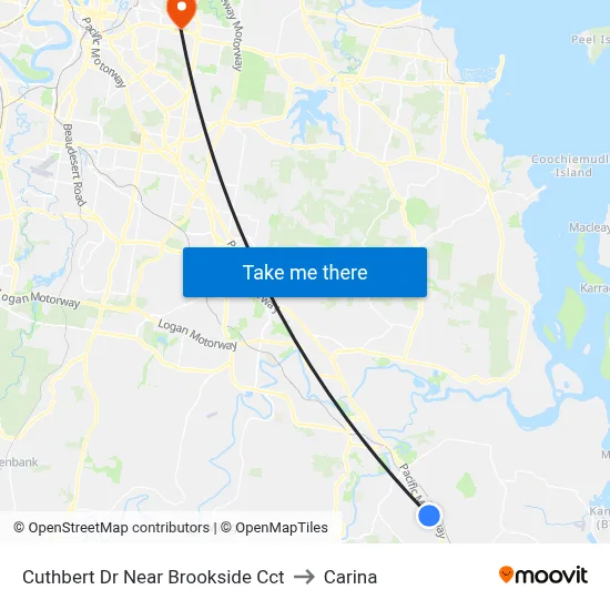 Cuthbert Dr Near Brookside Cct to Carina map