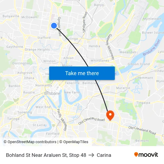 Bohland St Near Araluen St, Stop 48 to Carina map
