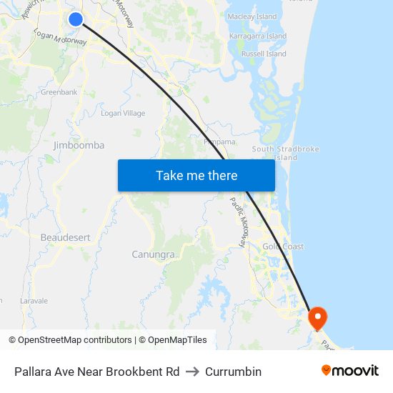 Pallara Ave Near Brookbent Rd to Currumbin map