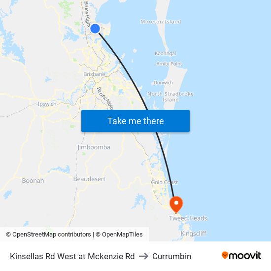 Kinsellas Rd West at Mckenzie Rd to Currumbin map