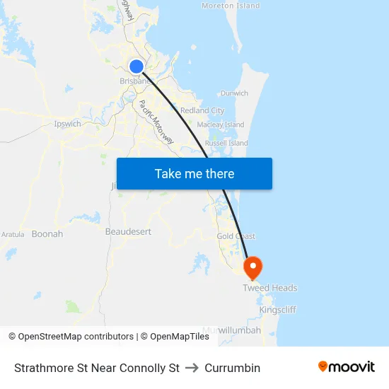 Strathmore St Near Connolly St to Currumbin map