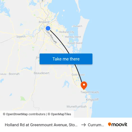 Holland Rd at Greenmount Avenue, Stop 45 to Currumbin map