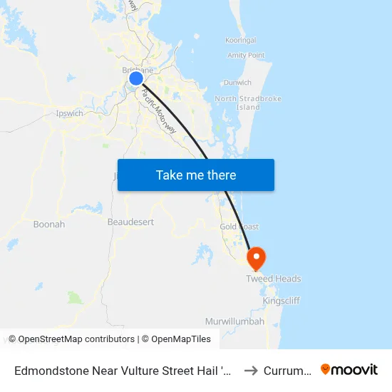Edmondstone Near Vulture Street Hail 'N' Ride to Currumbin map