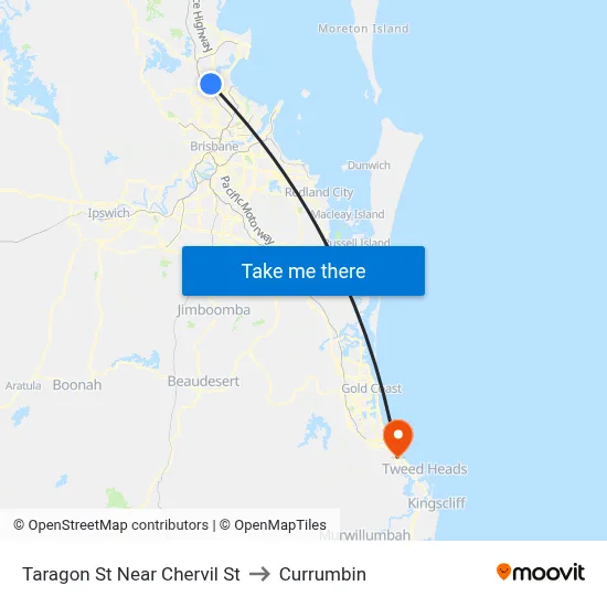 Taragon St Near Chervil St to Currumbin map