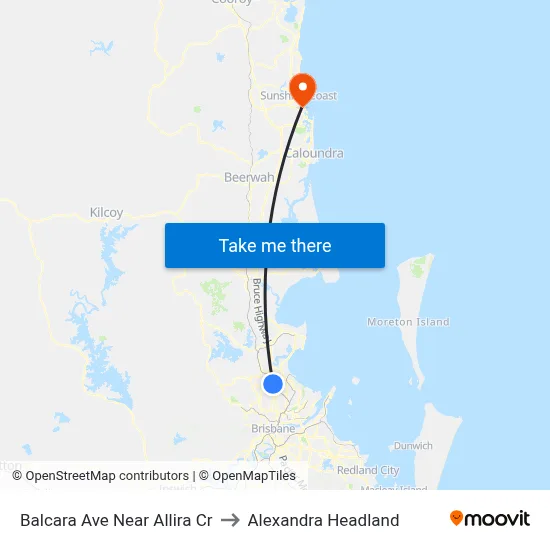 Balcara Ave Near Allira Cr to Alexandra Headland map