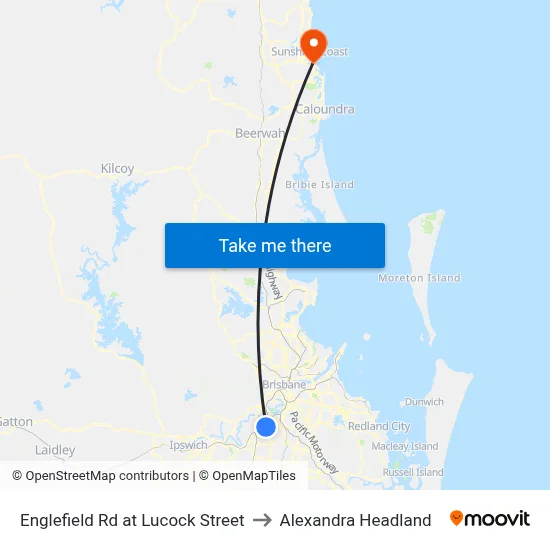 Englefield Rd at Lucock Street to Alexandra Headland map