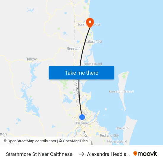 Strathmore St Near Caithness St to Alexandra Headland map
