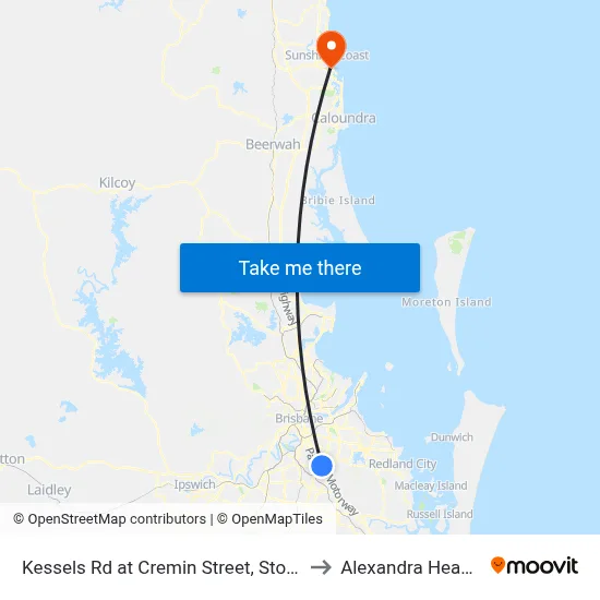 Kessels Rd at Cremin Street, Stop 60/45 to Alexandra Headland map