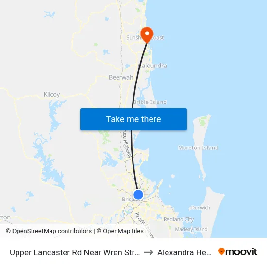 Upper Lancaster Rd Near Wren Street, Stop 25 to Alexandra Headland map