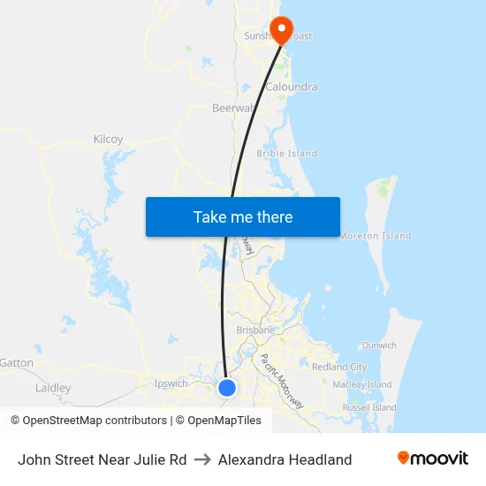 John Street Near Julie Rd to Alexandra Headland map