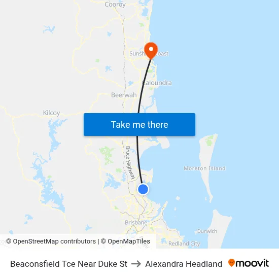 Beaconsfield Tce Near Duke St to Alexandra Headland map