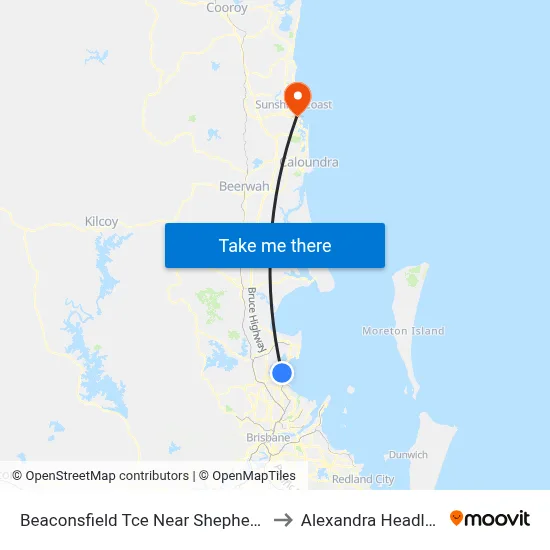 Beaconsfield Tce Near Shepherd St to Alexandra Headland map