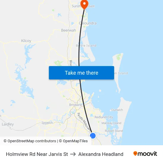 Holmview Rd Near Jarvis St to Alexandra Headland map