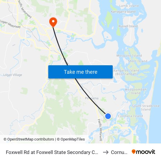 Foxwell Rd at Foxwell State Secondary College to Cornubia map