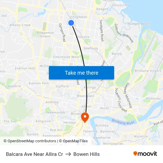 Balcara Ave Near Allira Cr to Bowen Hills map