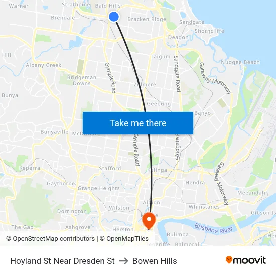 Hoyland St Near Dresden St to Bowen Hills map
